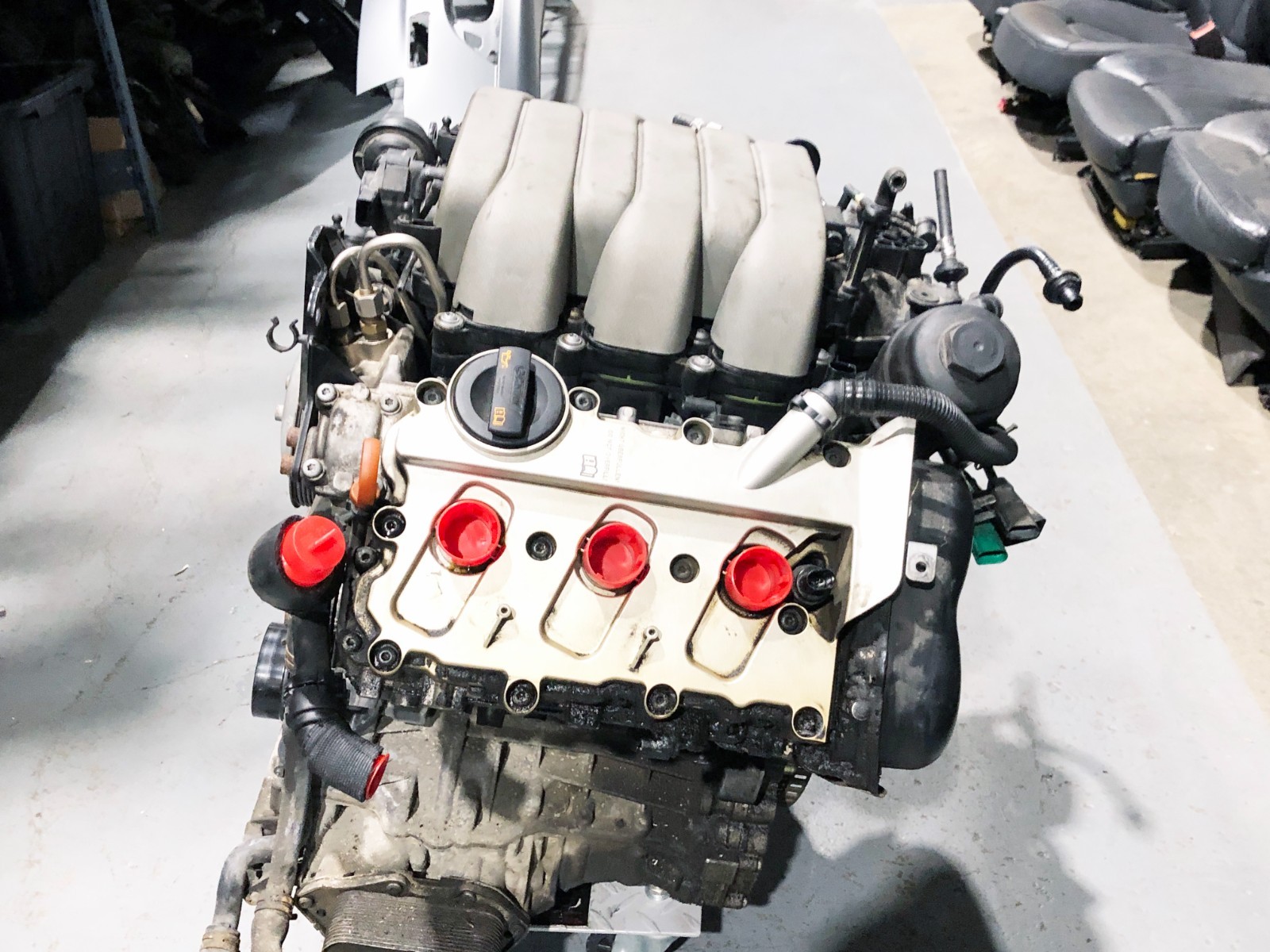 07-08 Audi A4 A6 C6 B7 BKH Engine Longblock 3.2 FSI V6 137K MILES COMPRS TESTED