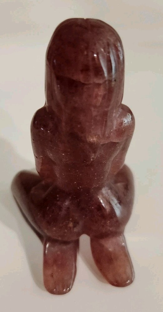 Stone Kneeling Goddess Figure
