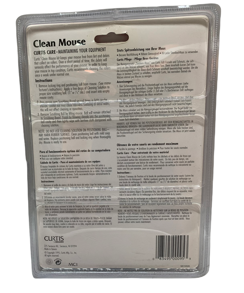 Curtis By Rolodex Clean Mouse Keep Your Mouse Operating At Peak Performance MC1