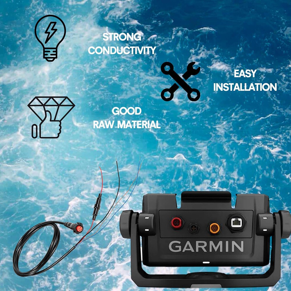 Garmin echoMAP 4-pin Threaded Power Data Cable 010-12445-00