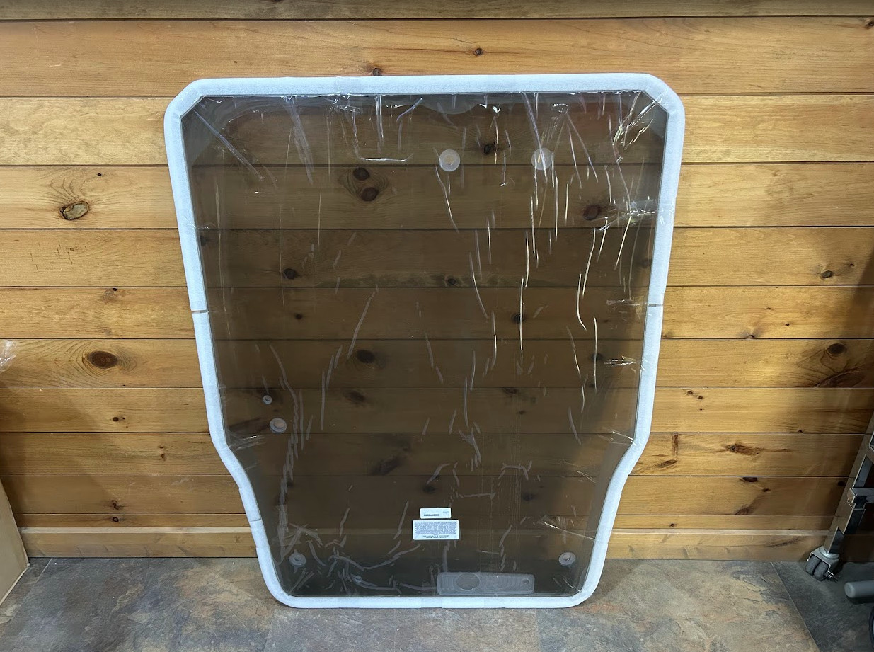 Tinted Takeuchi TLXXX Coated 1/2" LEXAN Poly Forestry Demo Door Skid Steer