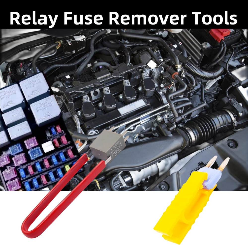 Relay Puller Pliers, 4-Pack Relay Fuse Puller Tools, Relay FMM Fuses Puller Auto
