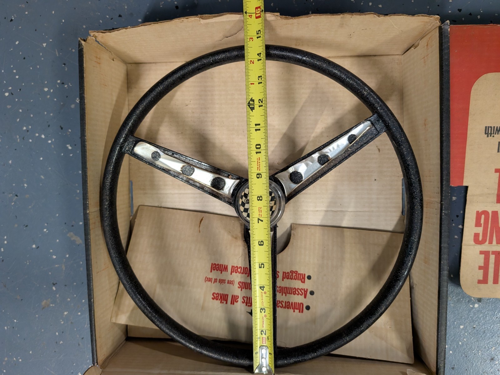 HUFFY STEERING WHEEL ORIGINAL VINTAGE MUSCLE BIKE ACCESSORY in BOX