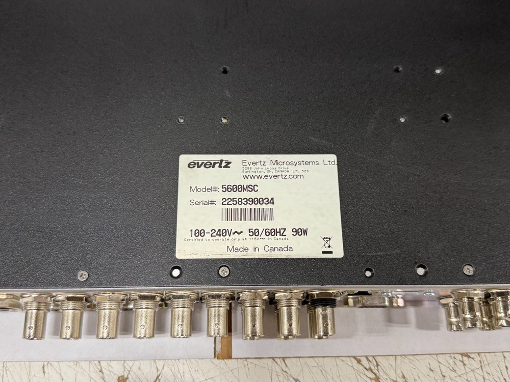 Evertz Master Clock / SPG 5600MSC