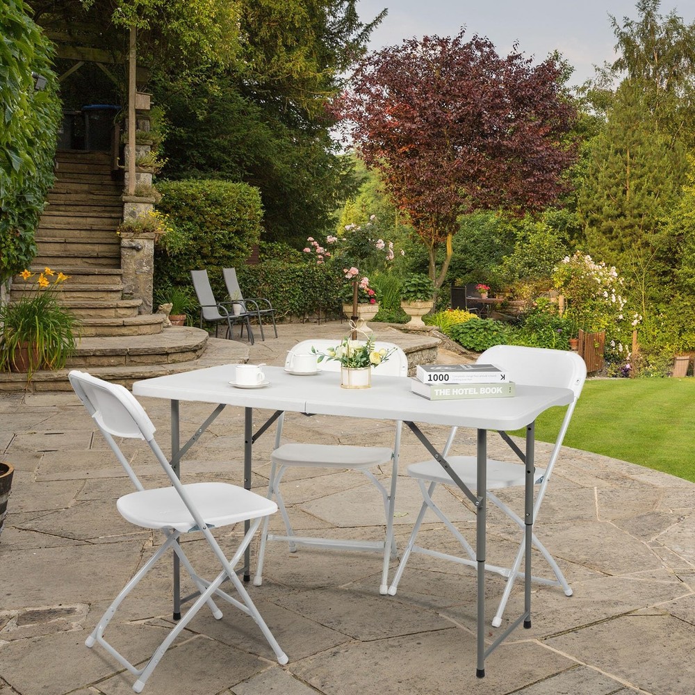 120CZ Folding Table Portable Small Table Semi Practical Table Small Indoor an...