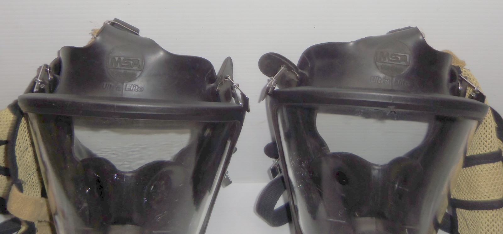 2 MSA Ultra-Elite Firehawk MMR SCBA Med. Facepieces & 2 Nightfighter Systems