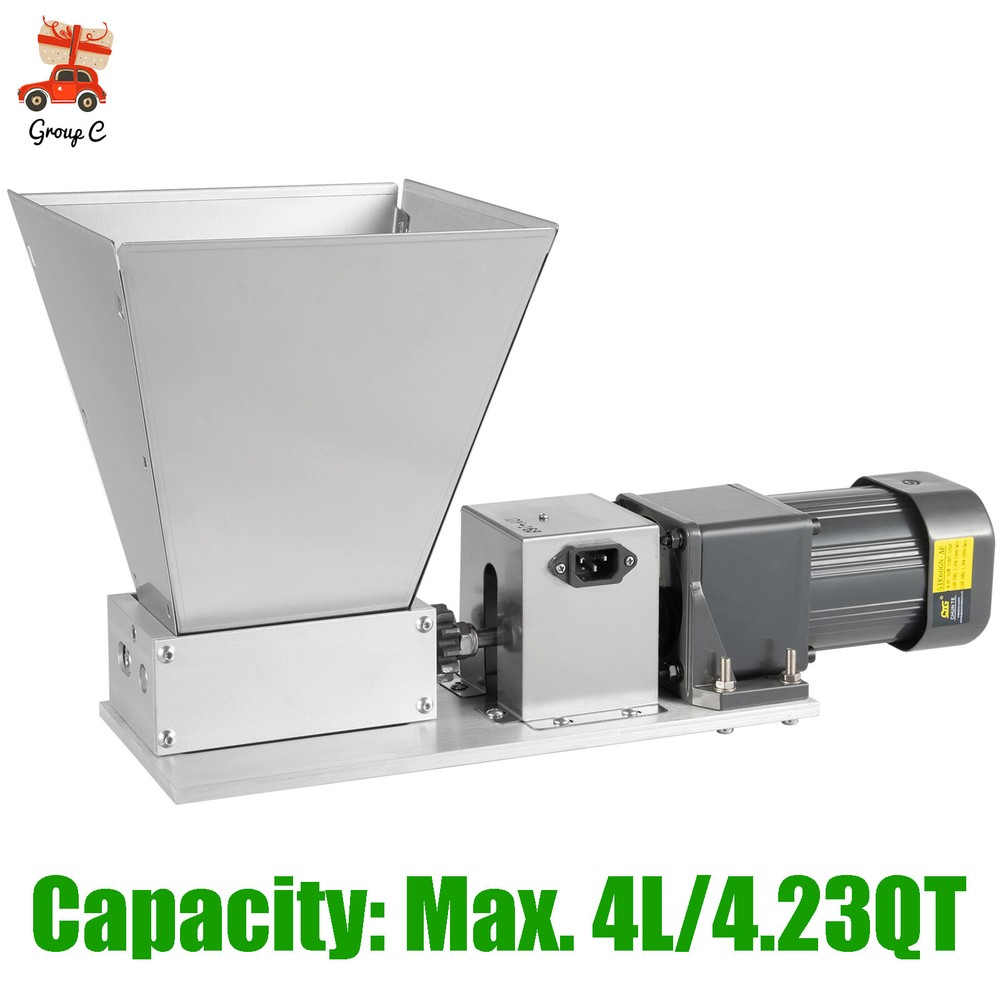 Electric Grain Mill Grinder Corn Wheat Barley Grinding Machine+4 Hopper+2 Roller