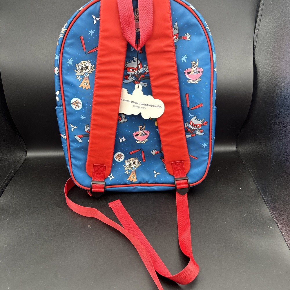 NEW Cat Ninja Epic Backpack - Keychain, Tags, & Padded Interior with Pockets