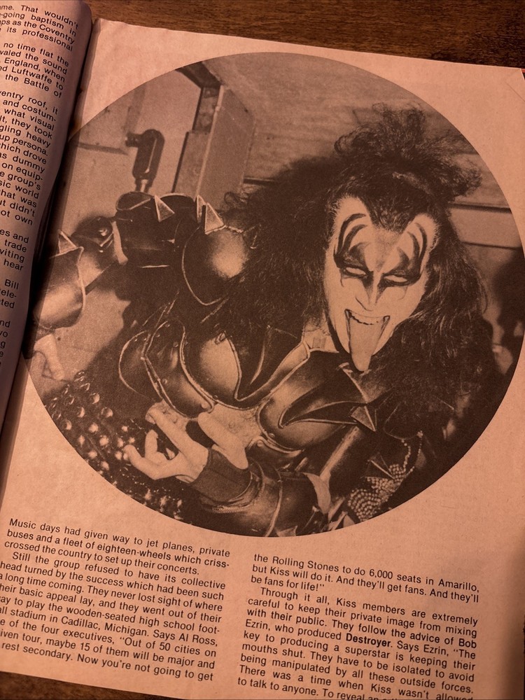 Teen Favorites presents KISS And Others - No. 1, 1988, Centerfold poster intact