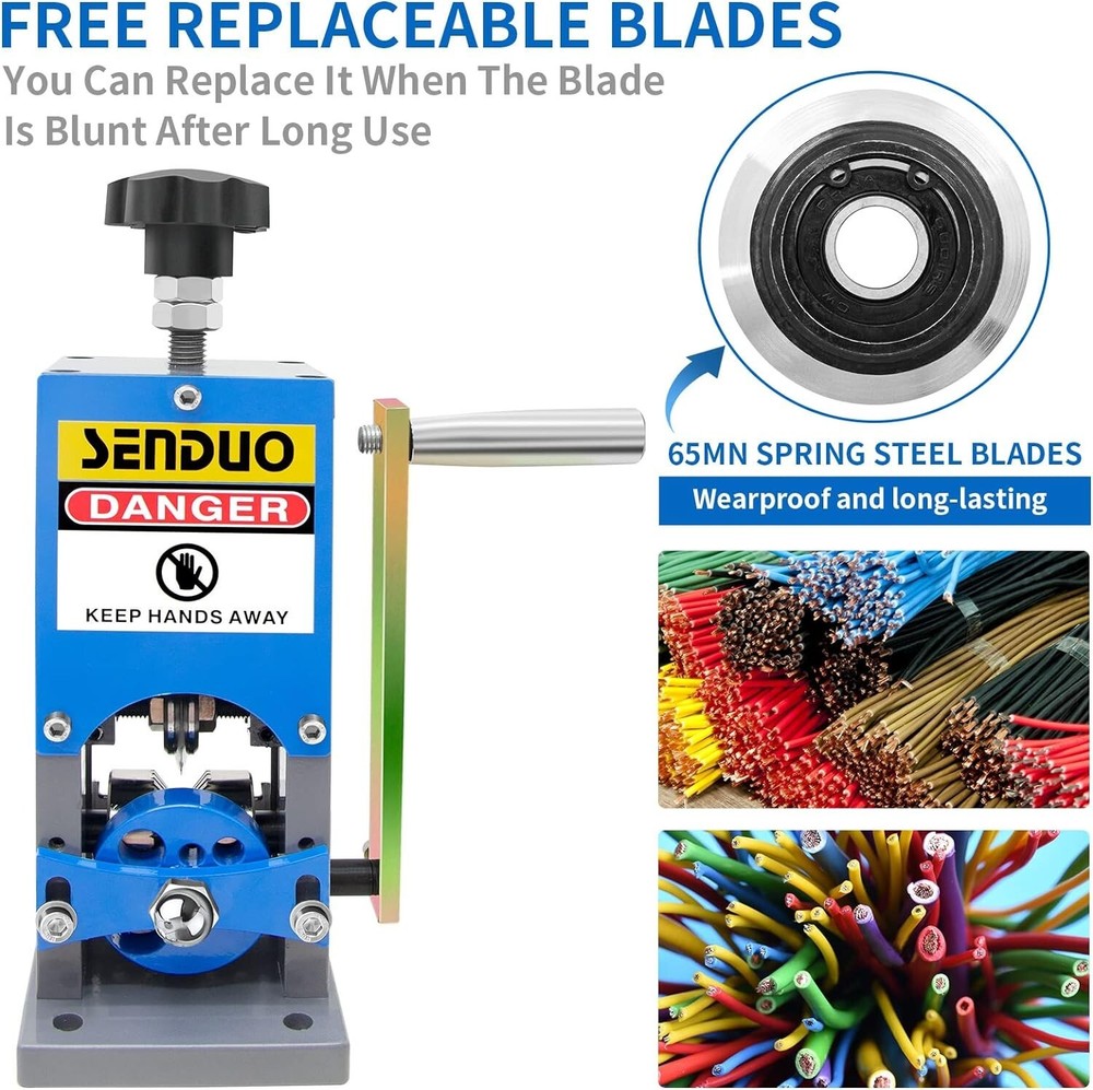 Upgraded Manual Wire Stripper Machine 0.06-1.57in,Cable Stripper Machine for ...