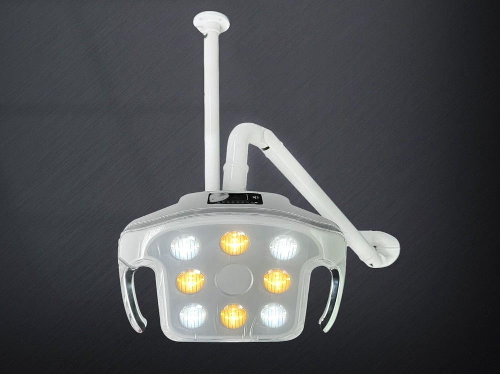 Dental Operating Light Ceiling Mounted 8 Bulbs LED Light with Sensor Touch Sceen