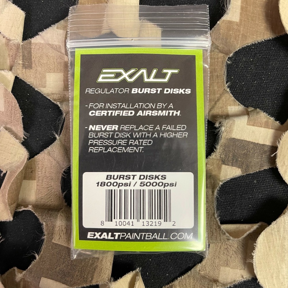 NEW Exalt Burst Disk Combo - 1800 & 5000 PSI - Black