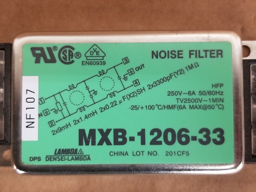 Lambda MXB-1206-33 Noise Filter 250V 6A