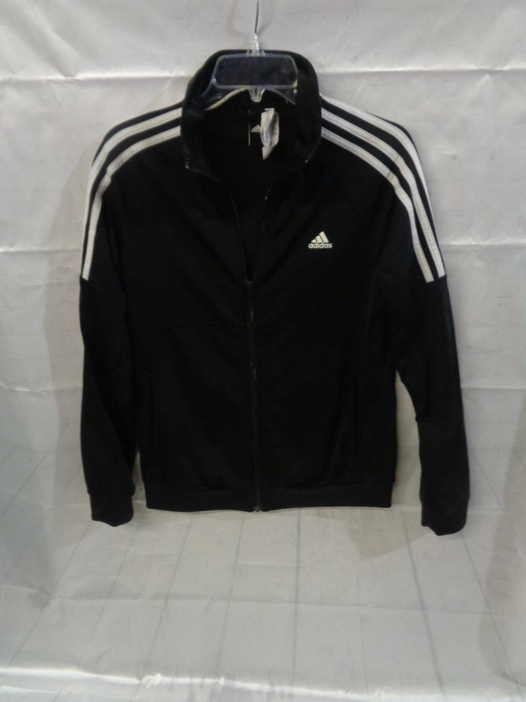 Adidas Men's Black Jacket Full Zip Size M Medium