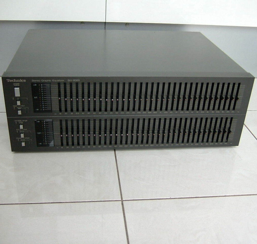 Technics SH-8065 Stereo Graphic Equalizer Black used from Japan