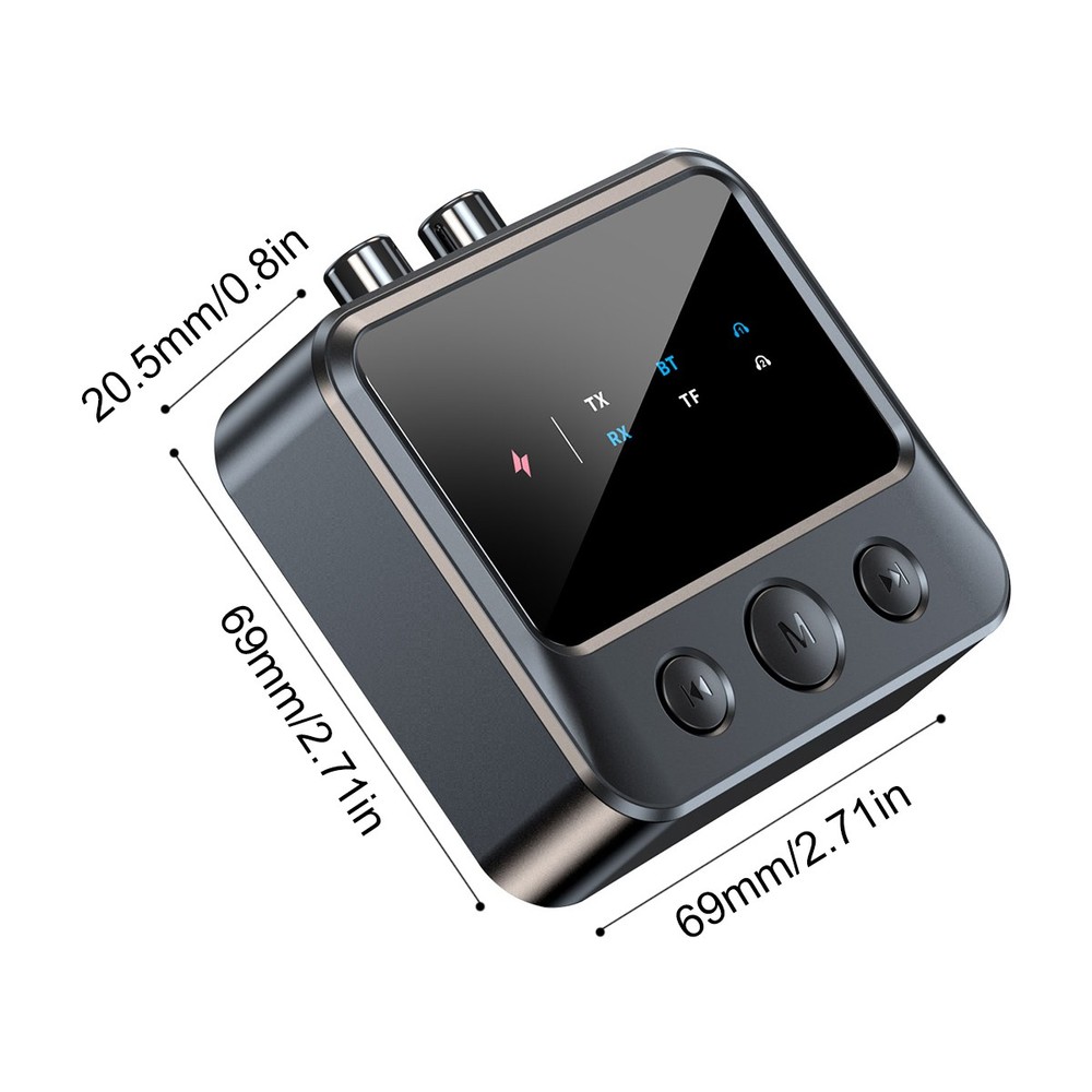 Bluetooth 5.4 Wireless Transmitter Receiver HiFi Audio Music Adapter AUX RCA