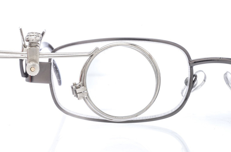 10X 10X Dual Lens Clip-On Eyeglass Eye Frame Jewelry Eye Loupe Magnifying Glass