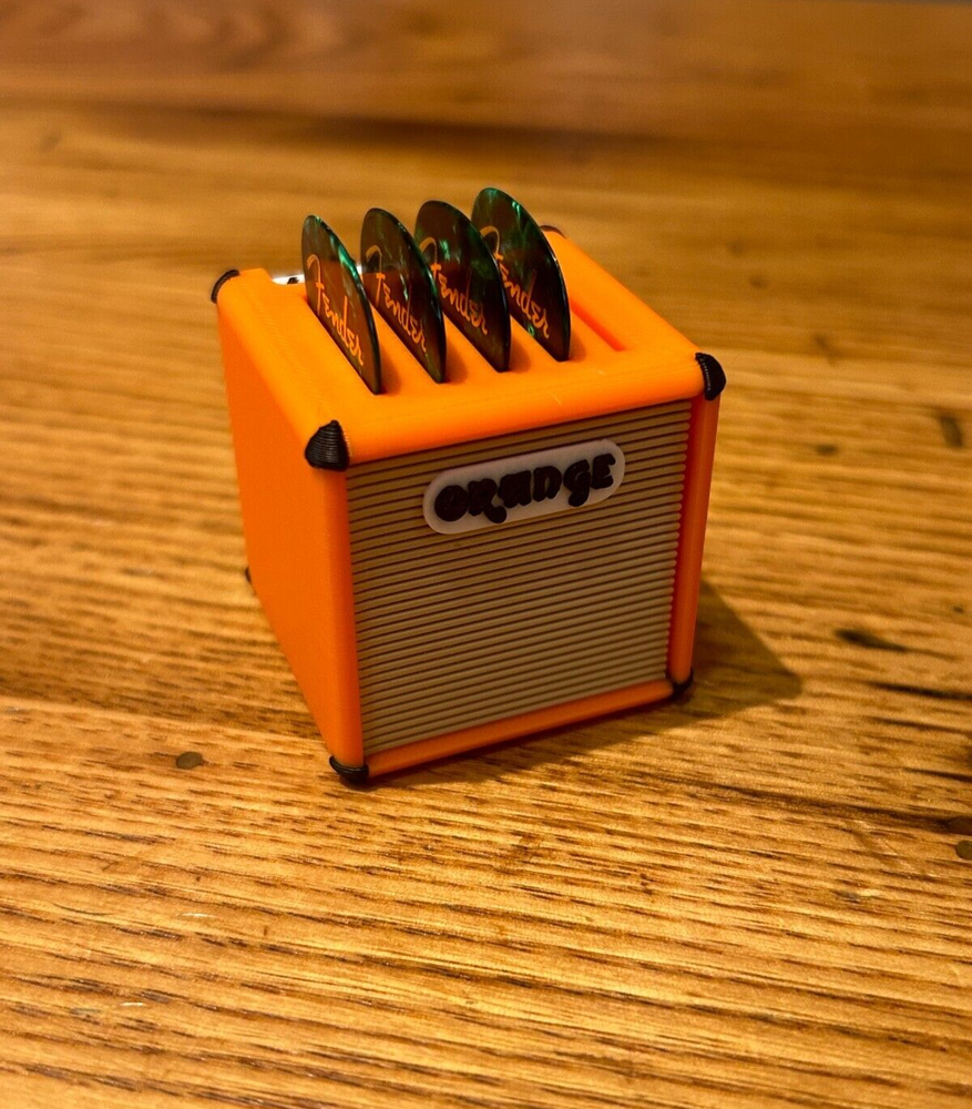Mini Guitar Amp Pick Holder, Plectrum Display, Marshall, Gibson, Orange, Yamaha