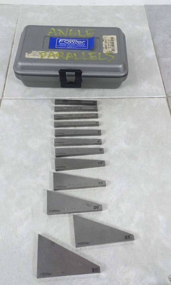FOWLER 12PC ANGLE BLOCK SET (G123276-2 (IR) EE-8)