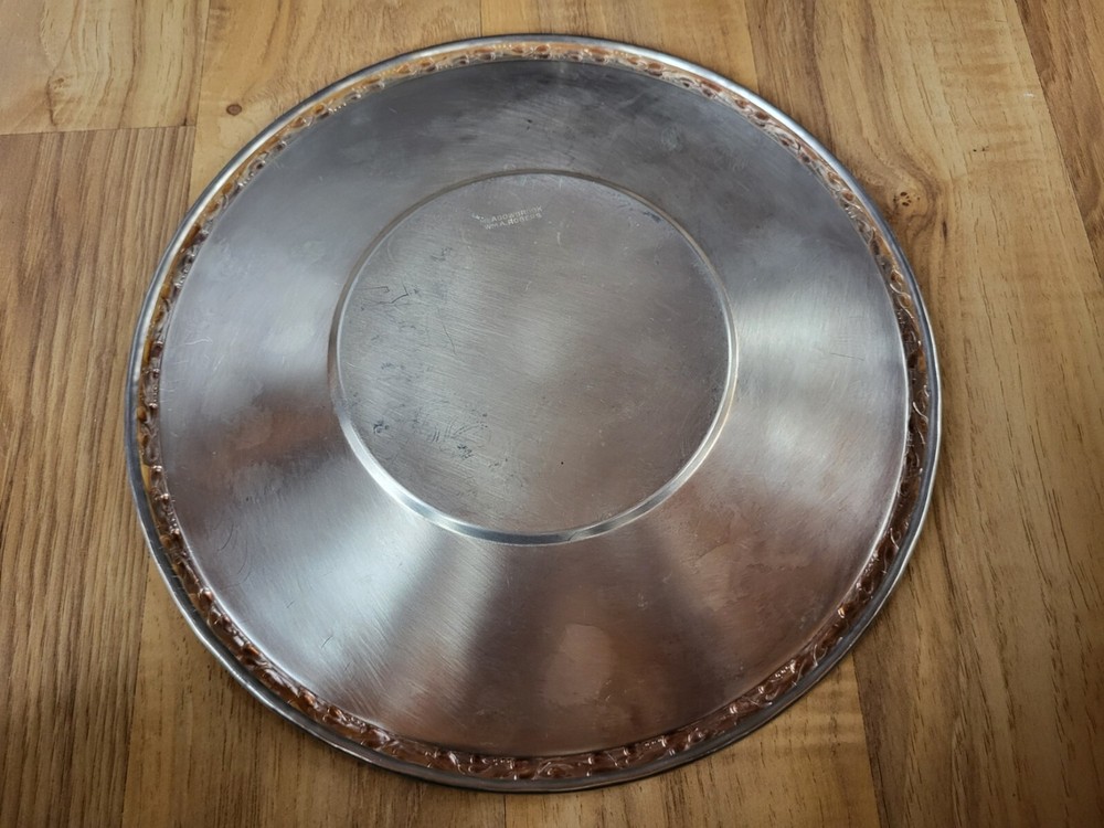 Vintage Wm A Rogers Meadowbrook Silverplate 10" Dish