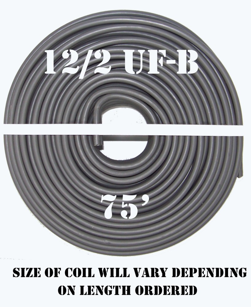 12/2 UF-B x 75' Southwire Underground Feeder Cable