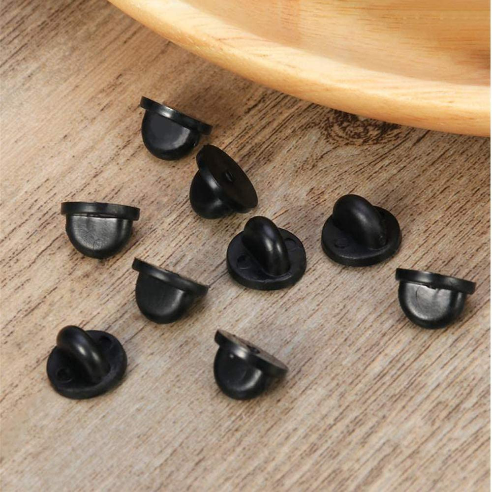 Rubber Pin Backs 50PCS Lapel Pin Backs Pin Safety Backs for Brooch Tie Hat Ba..
