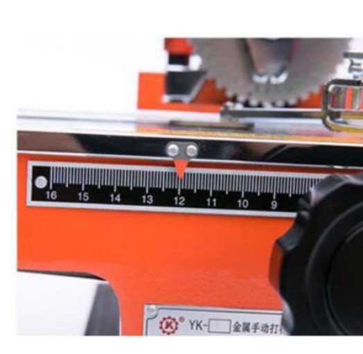 2mm Semi-automatic sheet embosser metal stamping printer marking machine label