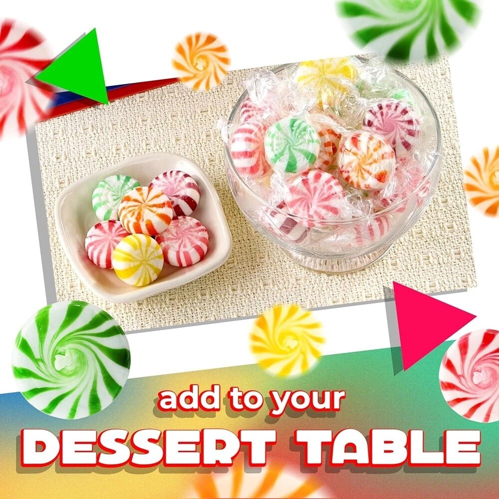 Starlight Assorted Fruit Flavored Mints, Bulk & Delicious Hard Candy (5 Pounds)
