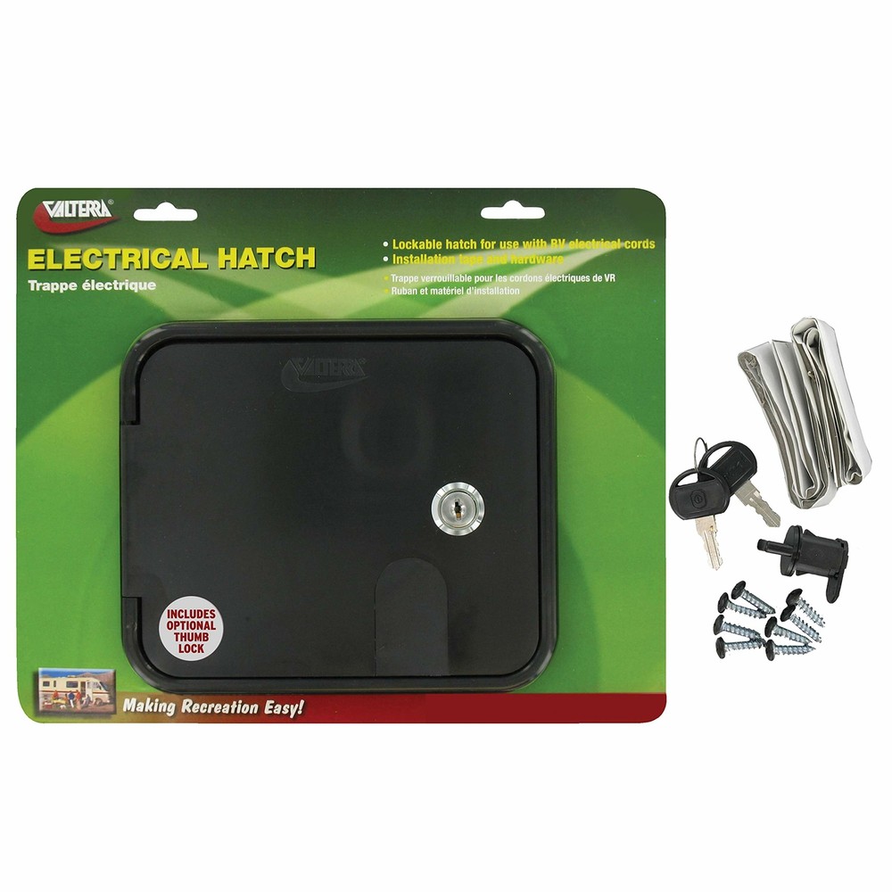 Valterra Black A10-2150BKVP Medium Square Cable Hatch