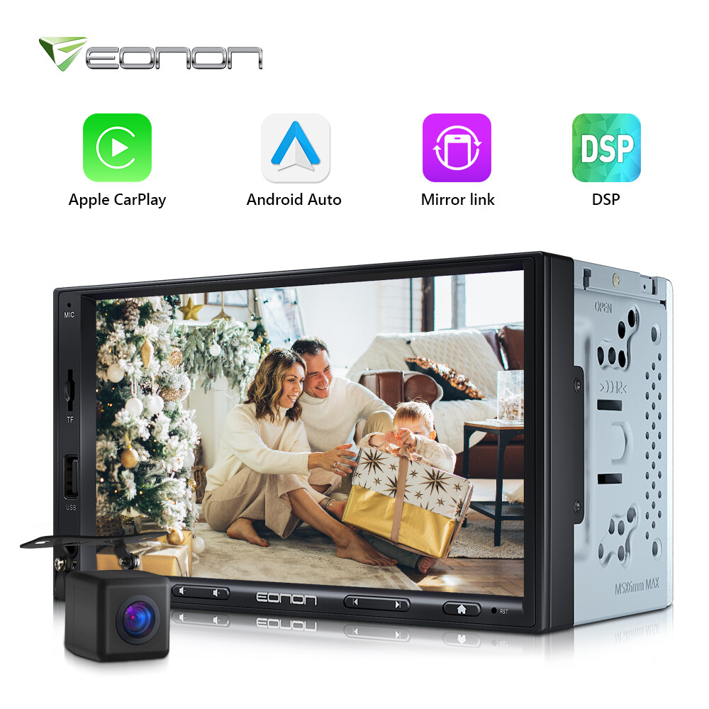 Eonon Double Din 7" inch QLED Android Auto CarPlay Car Radio Stereo GPS Navi DSP