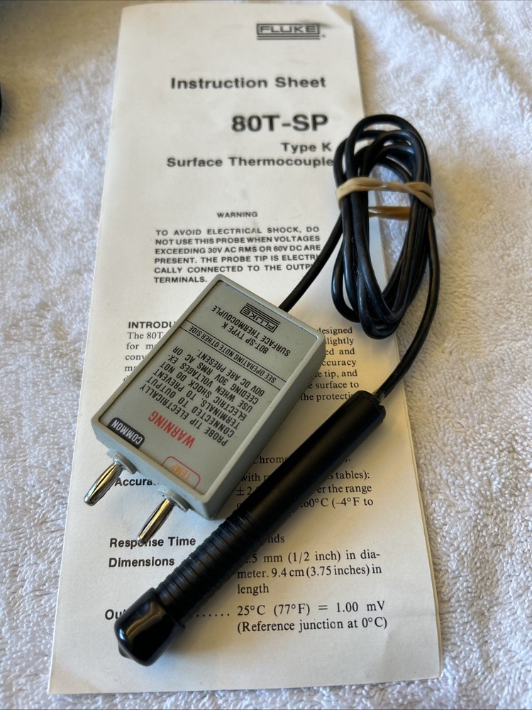 Fluke 80T-SP Type K Surface Thermocouple