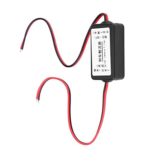 12V DC Car Rearview Camera Power Relay Capacitor Filter Rectifier