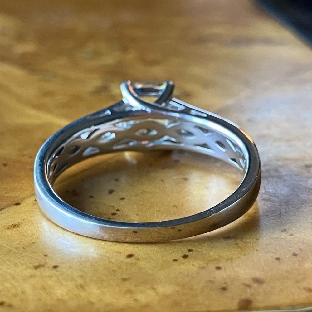 Yellow Labradorite Sterling Silver Ring Size 10
