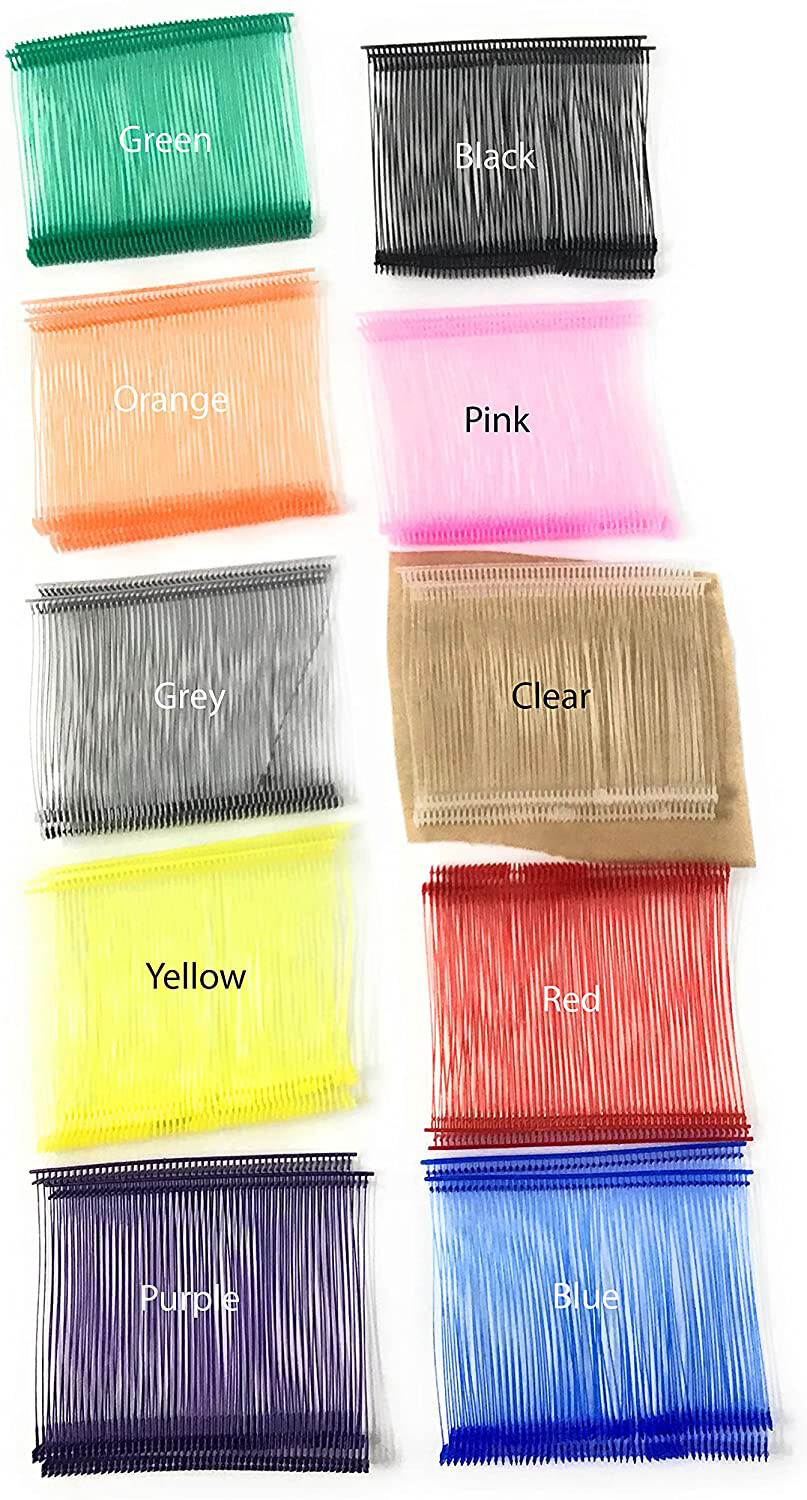 1000 3 Inch Regular Standard Tagging Gun Barb Fasteners Choice of Colors