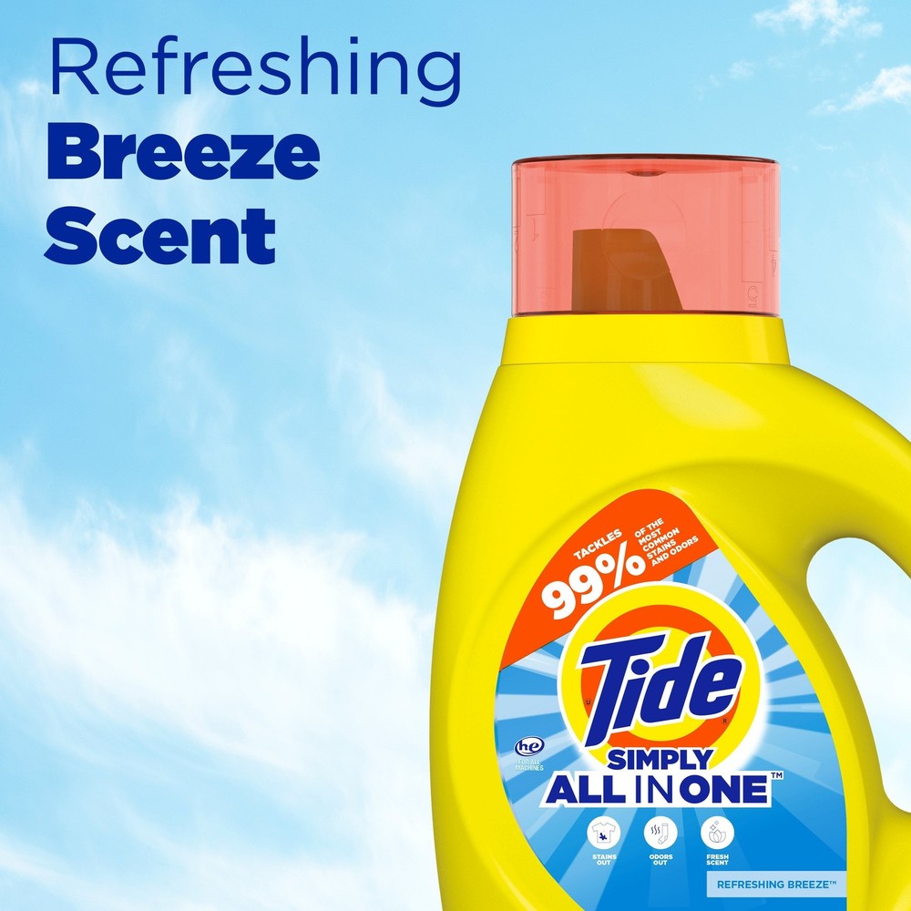 Liquid Laundry Detergent Refreshing Breeze 24 Loads 32 fl oz