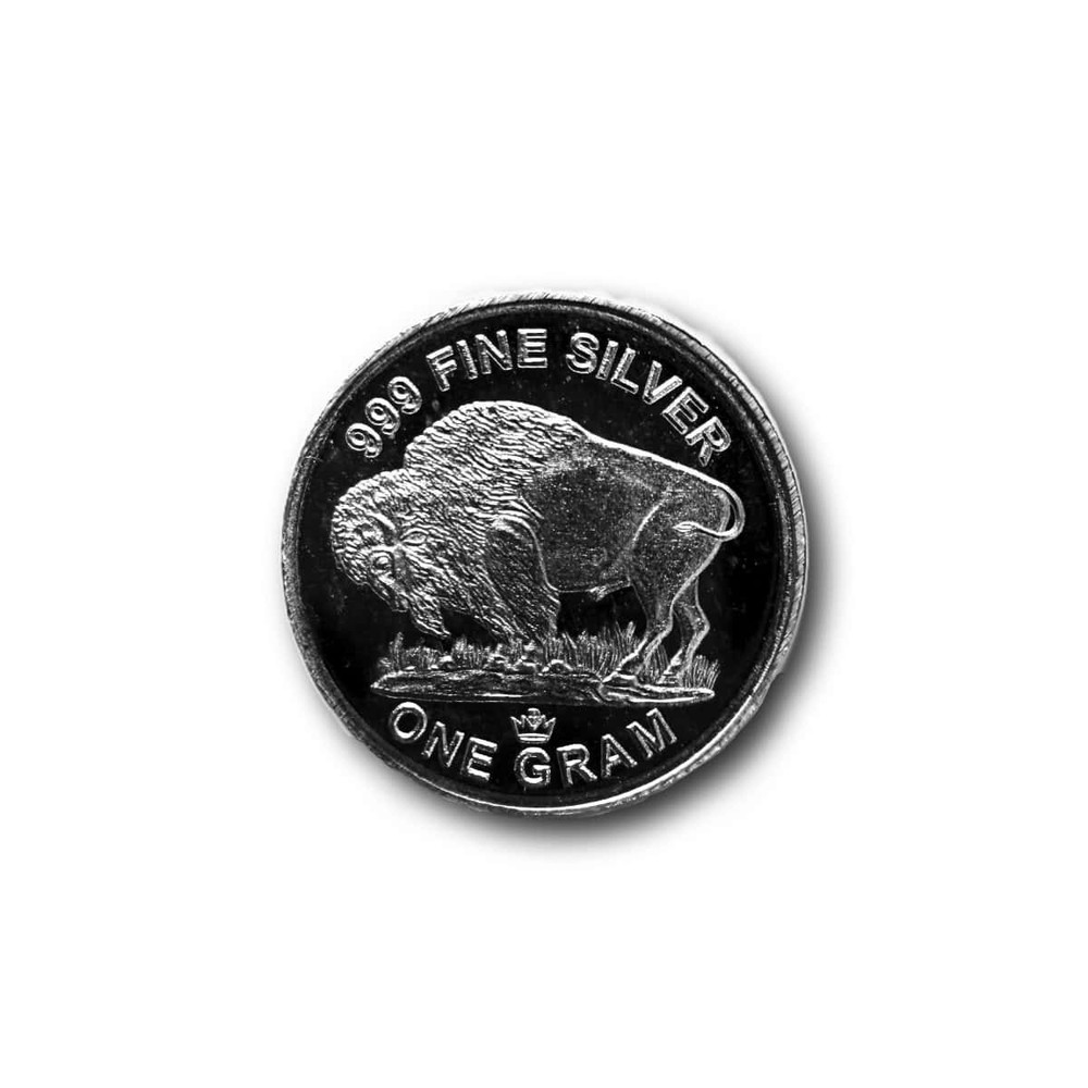 1 Gram Silver Buffalo - .999 Solid Silver - Monarch Mint - Multi Discount!