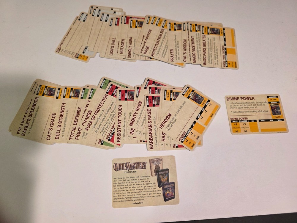 Pathfinder Buff Deck Paizo ☆ Authentic ☆