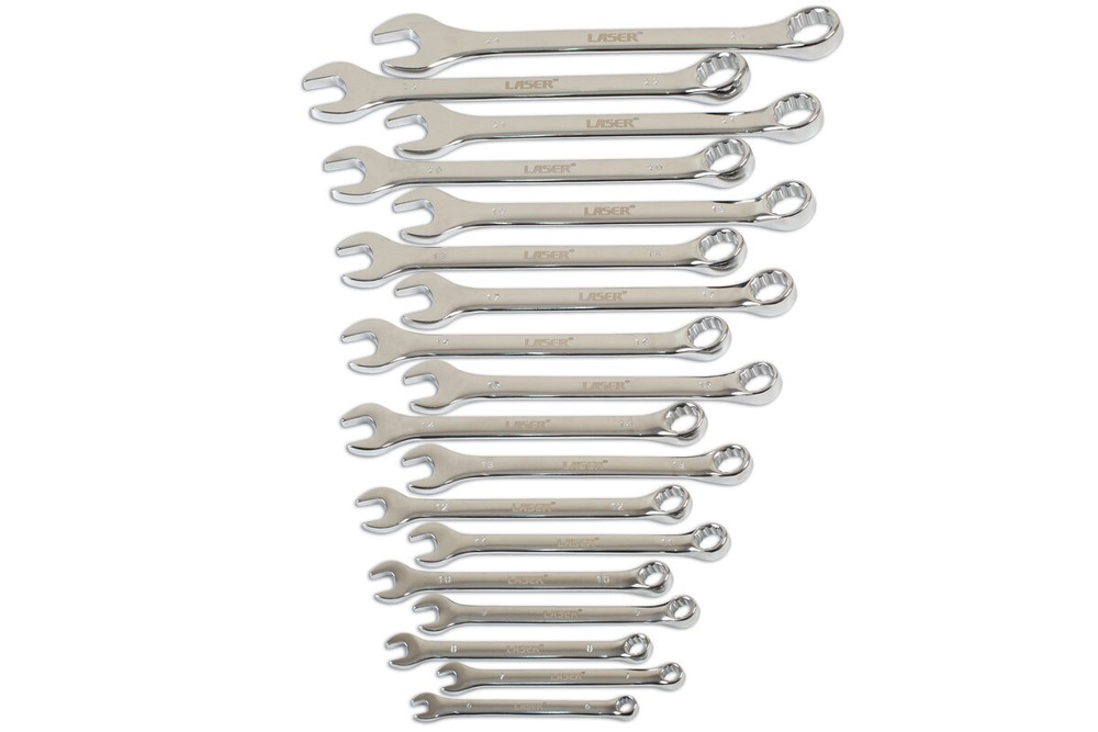 Combination Spanner Set 18pc - Laser 6758 New