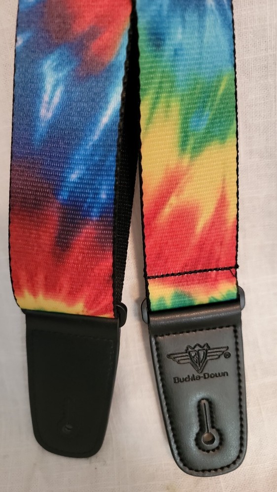 TIE DYE WEB GUITAR STRAP