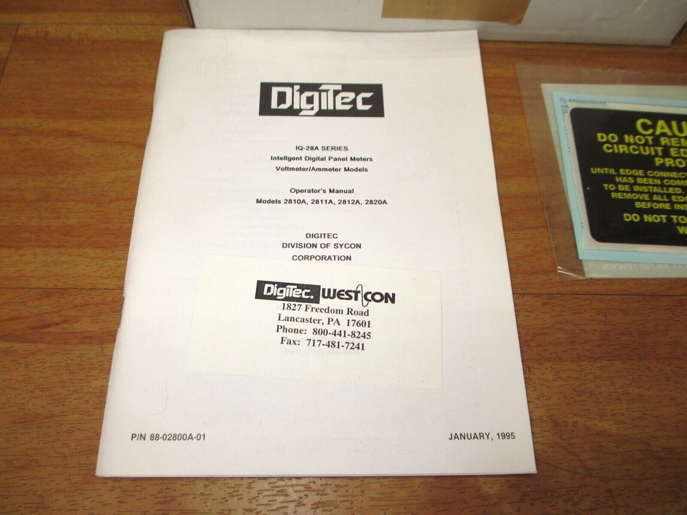 Digitec 2820A-27X *NEW* Digital Panel Meter