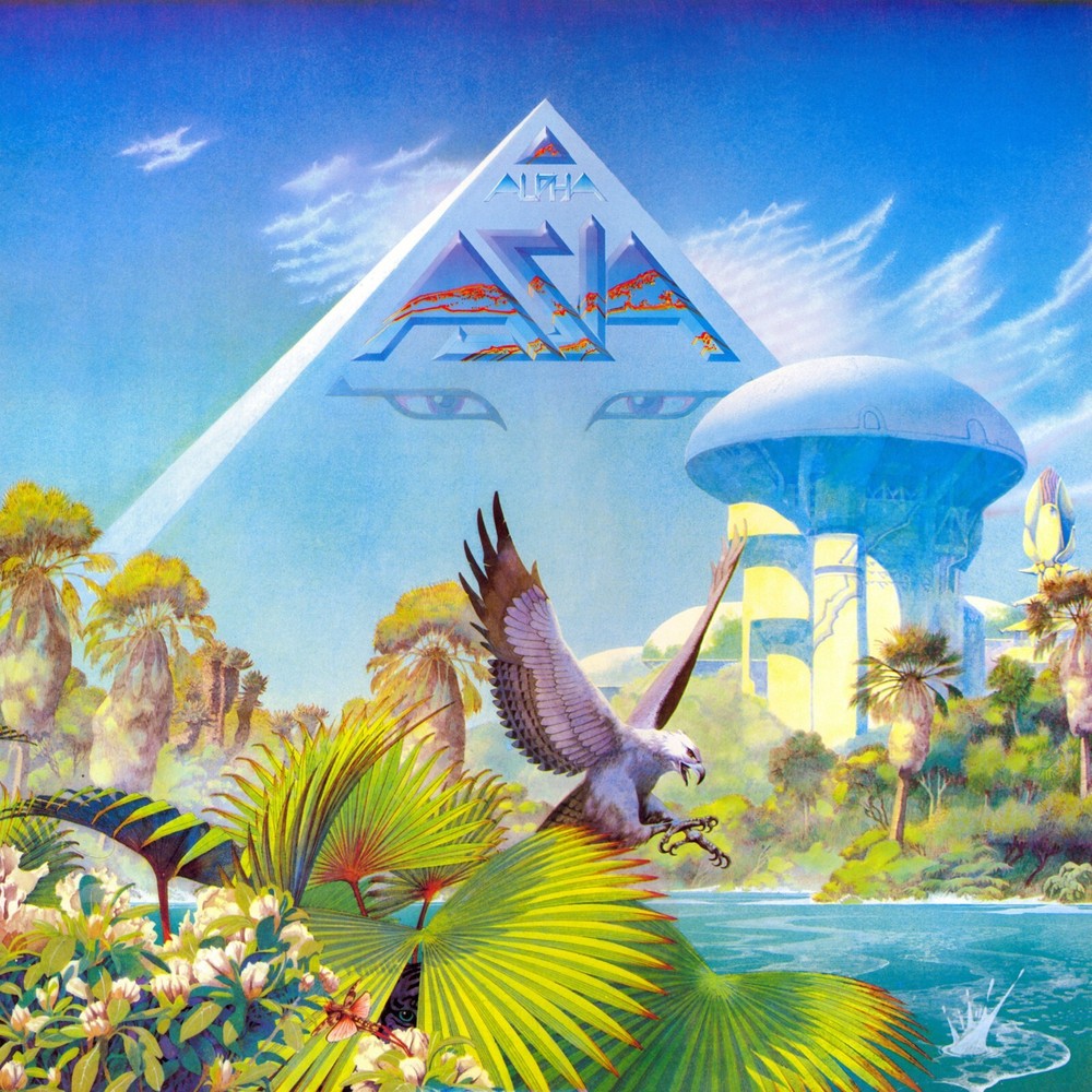 ASIA Alpha BANNER 2x2 Ft Fabric Poster Tapestry Flag album cover art band decor