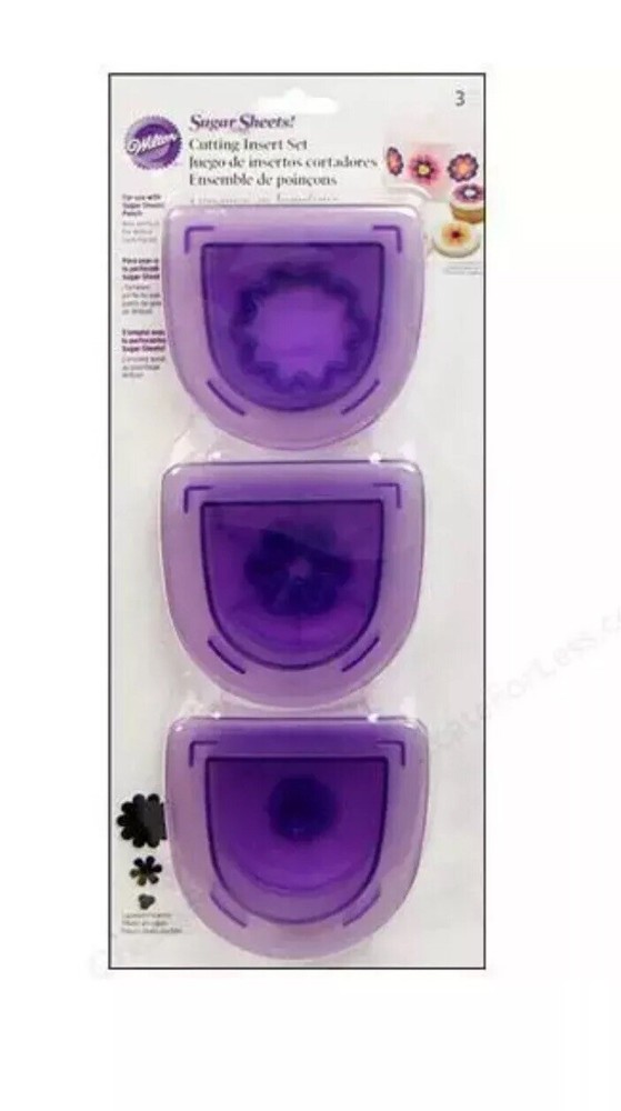Wilton Flowers Cutting Insert Set - 1907-1123~Sugar Sheet Cutting Insert Set~New