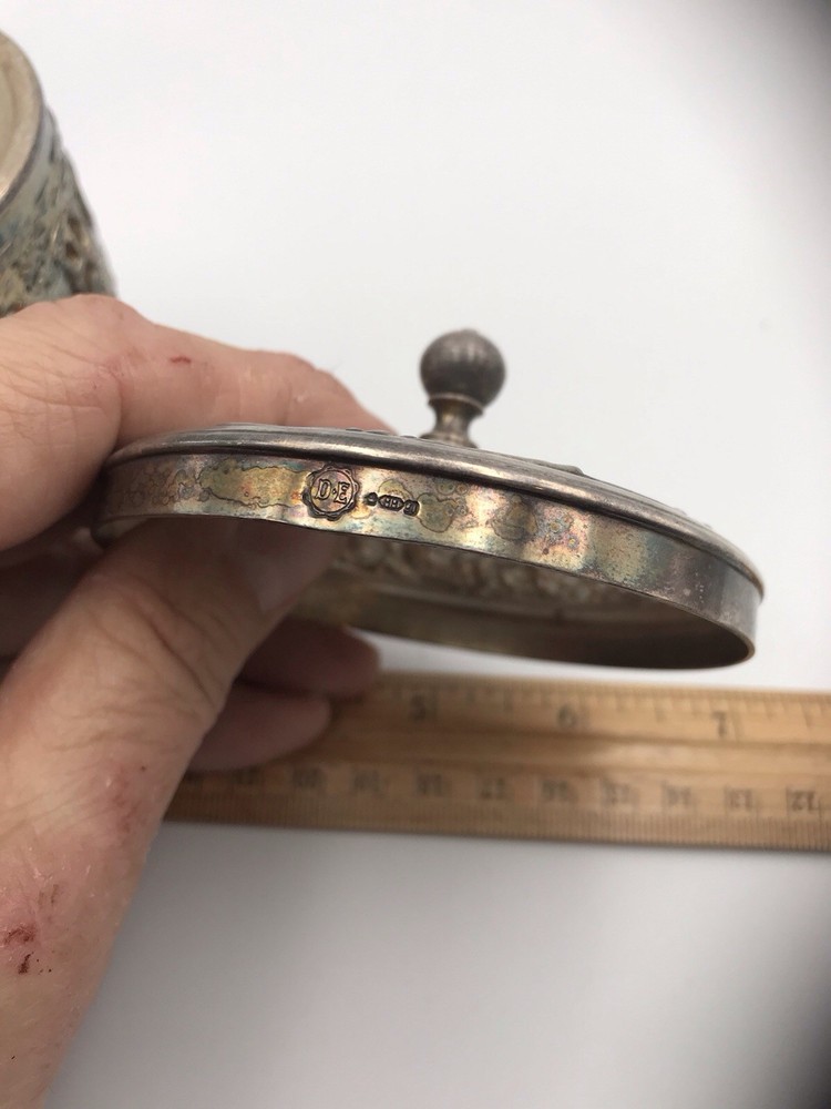 1962 Netherlands Douwe Egbert Silver Tea Caddy