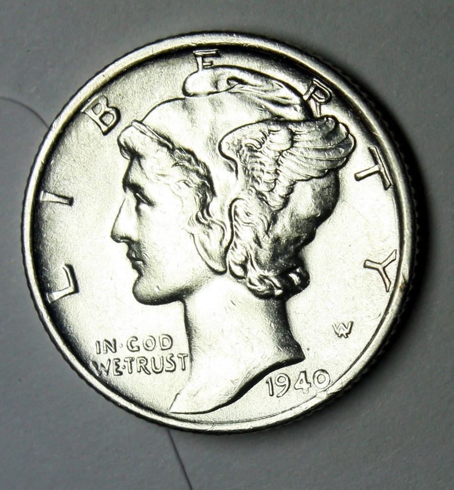 1940-s Mercury Head Dime High Grade  (Inventory A)