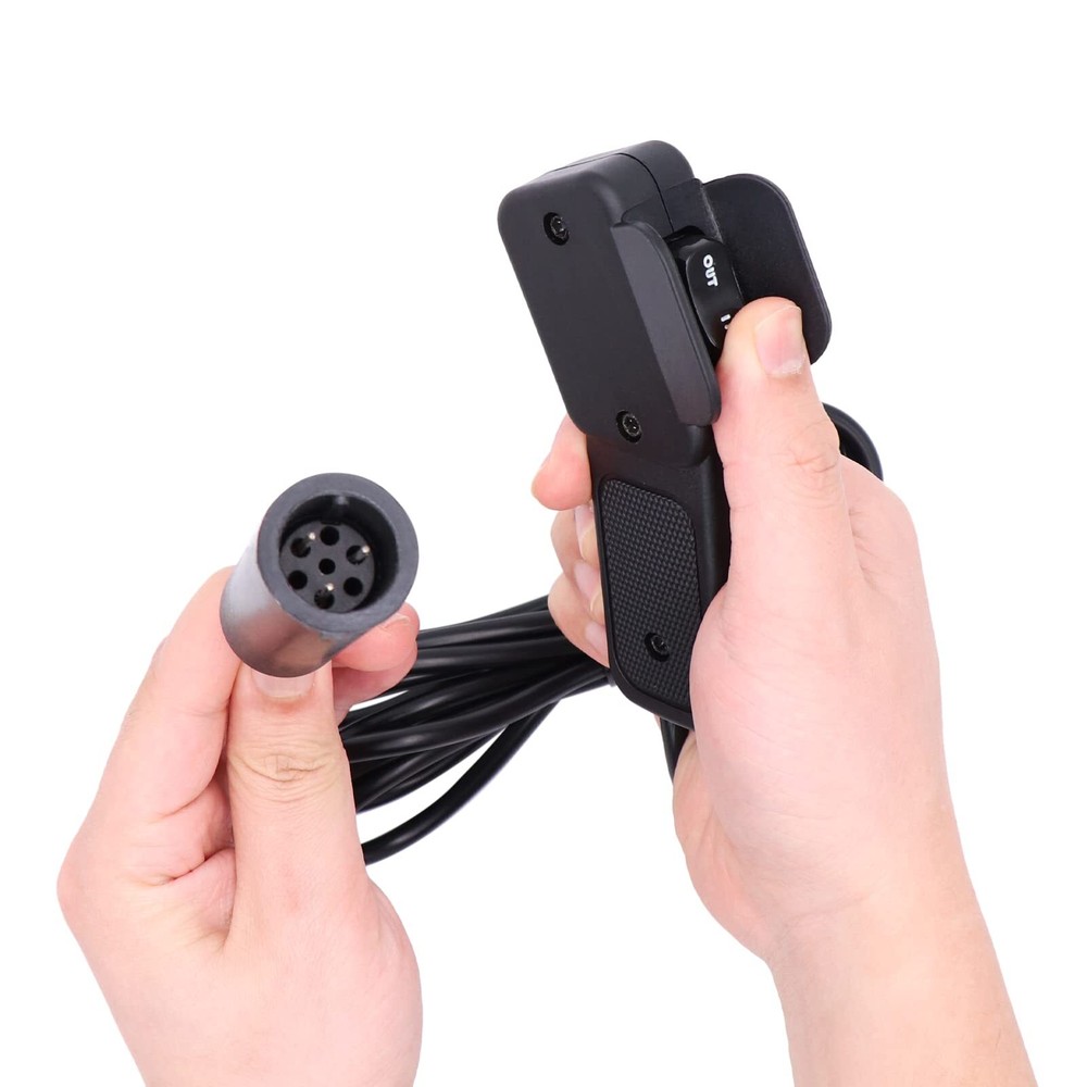 Winch Hand Remote Controller With Ergonomic Grip And Control Socket Assembly For