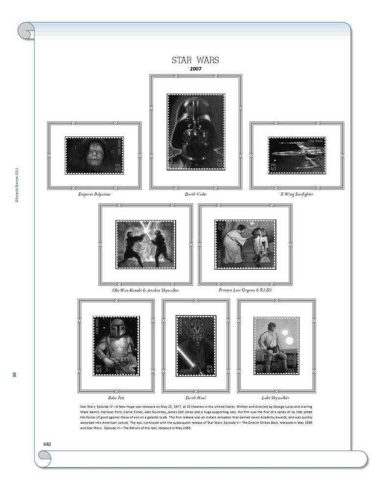 2007 U.S. Commemorative Singles COMPLETE Supplement (White Ace Alternative)