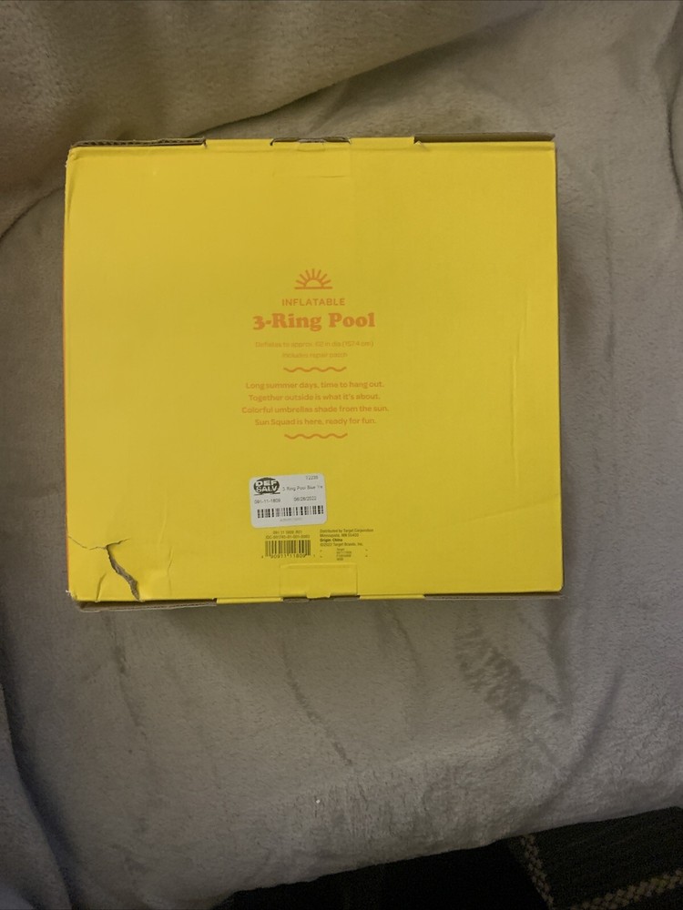 Sun Squad Inflatable 3-ring Pool