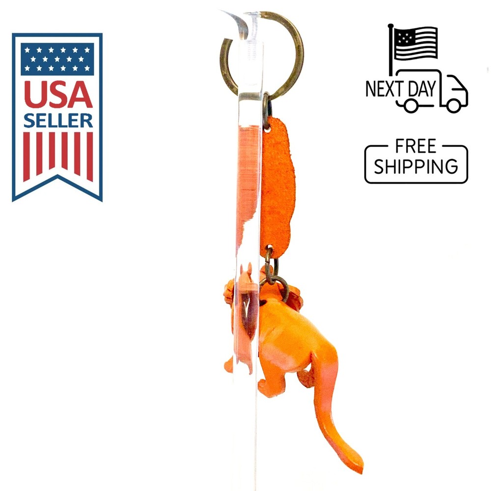 Lion Handmade Leather Keyring