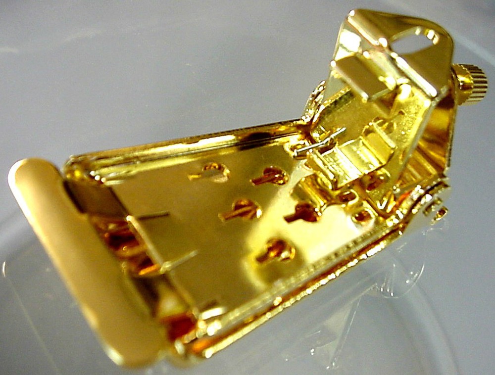 GOLD SPRING ACTION COVER + TAILPIECE FOR 5 STRING BANJO