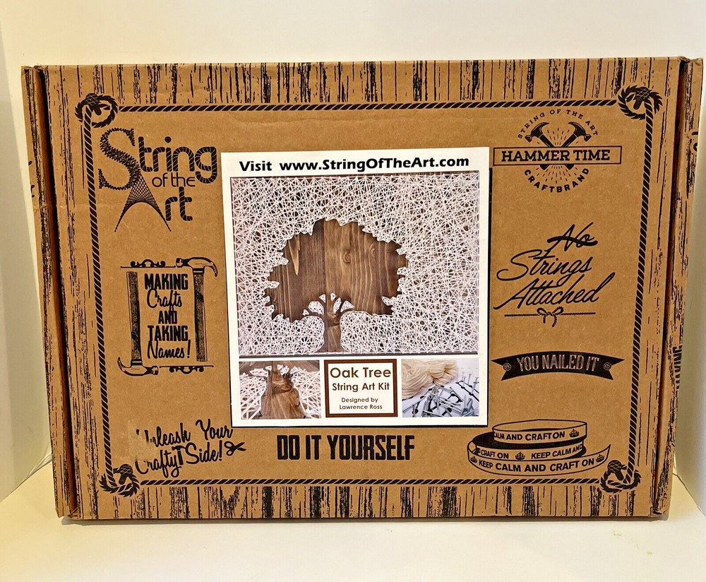 DIY String Art Kit | Oak Tree String Art | DIY Kit Includes All Supplies | Craft